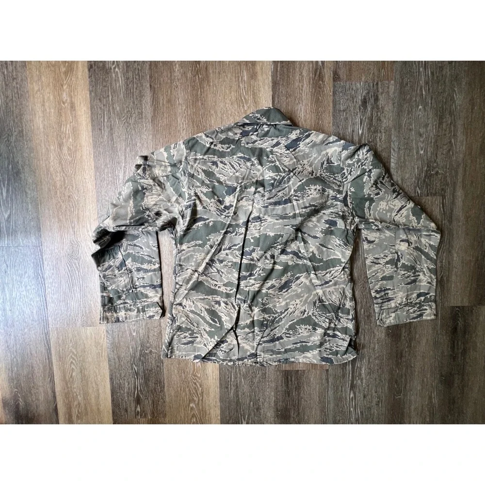 Military ABU Field Coat Mens 42 Short Gray Digital Tiger Stripe Camo Jacket - Picture 6 of 7